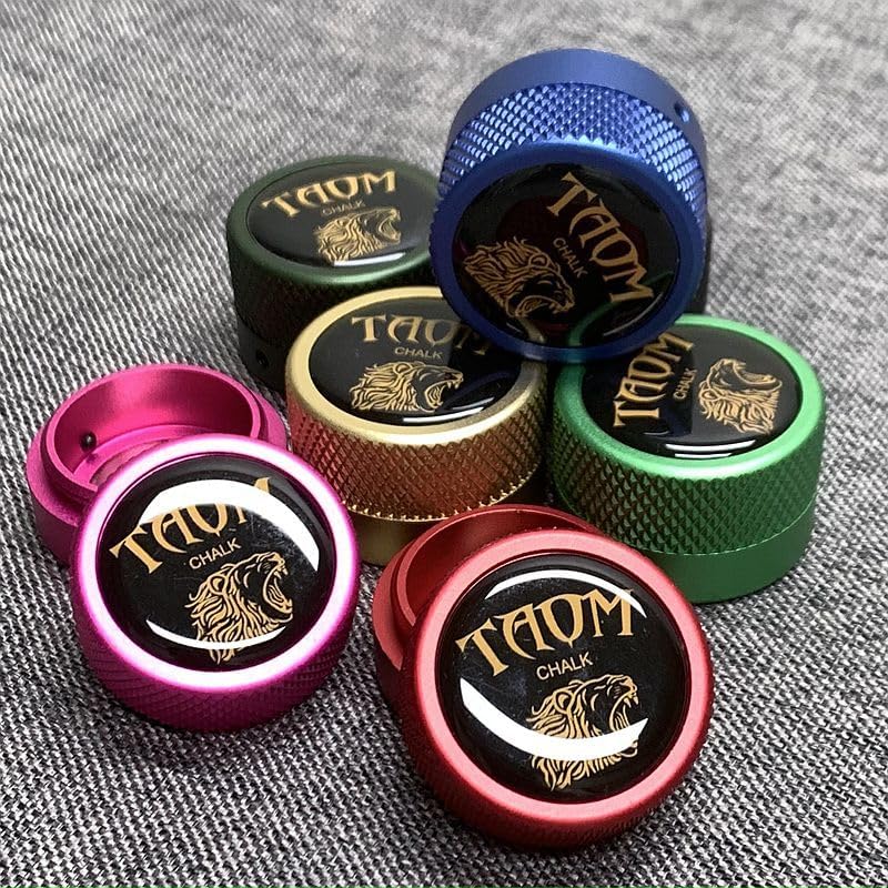 Banly TAOM Round Shaped Pool Chalk Holder, Portable Pool Chalk Cubes, Magnetic Mini Chalk Holder Pool Billiards, Pool Cue Chalk Case Container Box for Billiard Cue Tip Tool Pool Table Snooker Accessories - Image 5